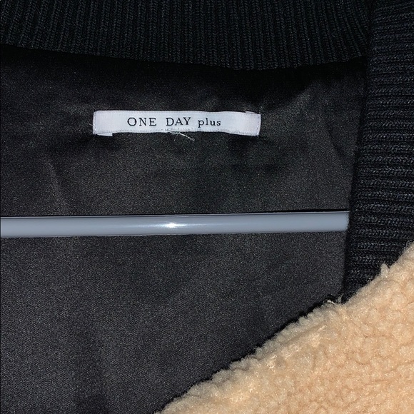 Tan ONE DAY PLUS teddy coat - Picture 4 of 5